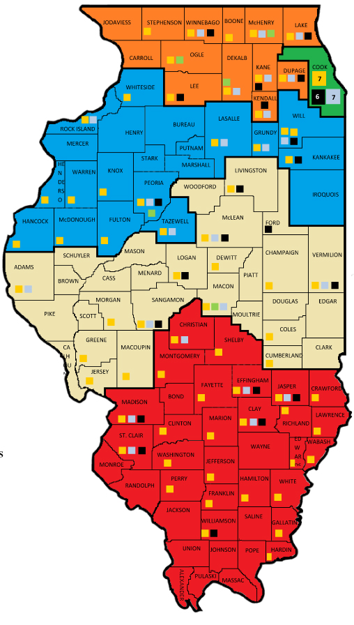 Problem-Solving Courts Map | Illinois Courts
