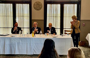 Image of Justice Knecht and group